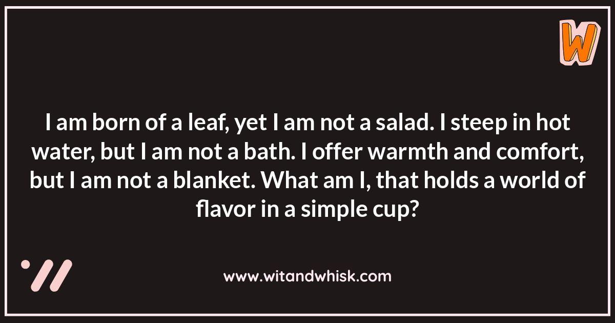 Decoding the Flavors of Tea Riddles Decoding the Flavors of Tea Riddles