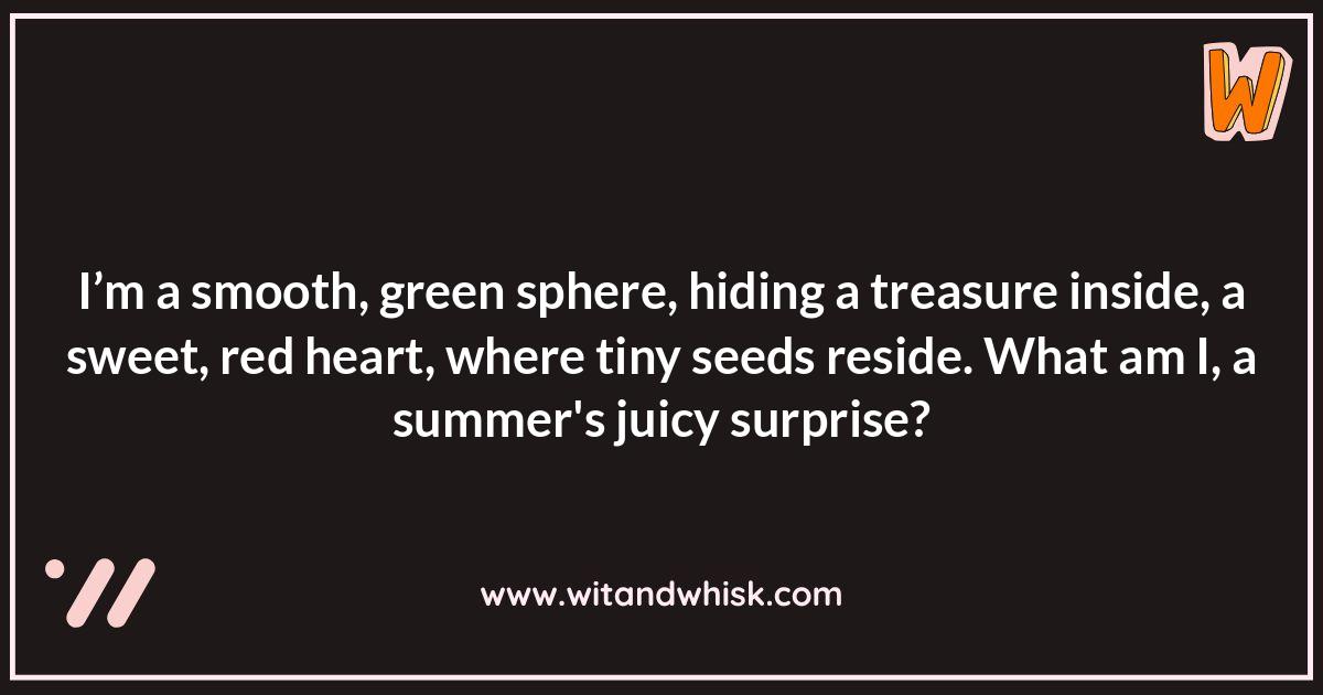 Fruit Riddles: Edible Clues in the Garden Fruit Riddles: Edible Clues in the Garden