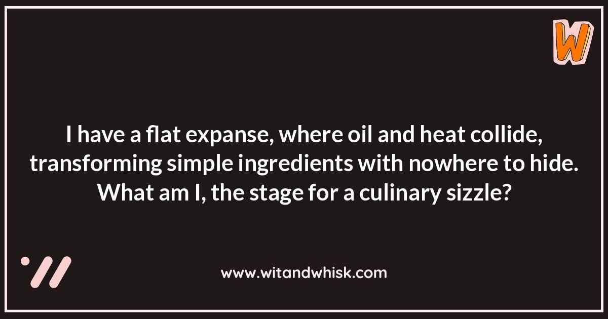 Frying Pan Riddles: Cooking Functions Frying Pan Riddles: Cooking Functions