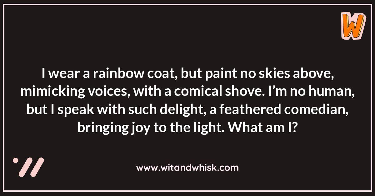 Funny Parrot Riddles: Laughing with Our Colorful Companions Funny Parrot Riddles: Laughing with Our Colorful Companions
