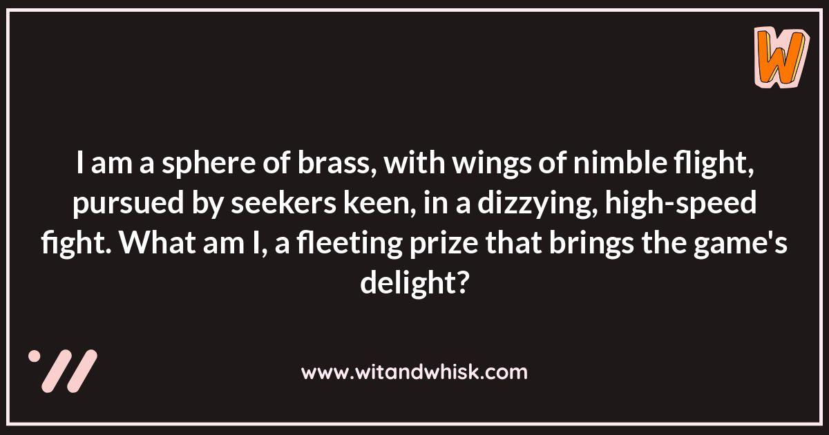 Harry Potter Riddles: Quidditch Harry Potter Riddles: Quidditch