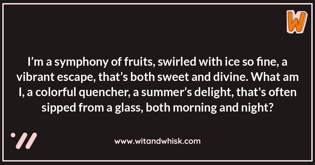 Icy Enigmas: Cold Beverage Riddles Icy Enigmas: Cold Beverage Riddles