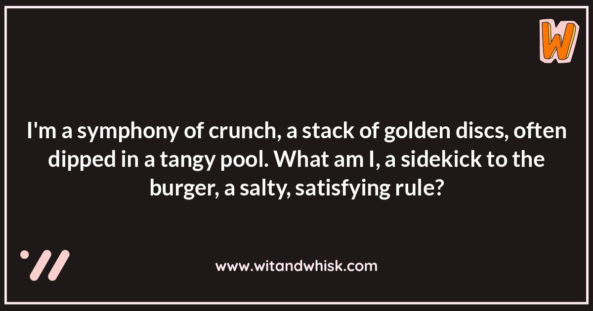 Junk Food Riddles: Guess the Greasy Goodness Junk Food Riddles: Guess the Greasy Goodness