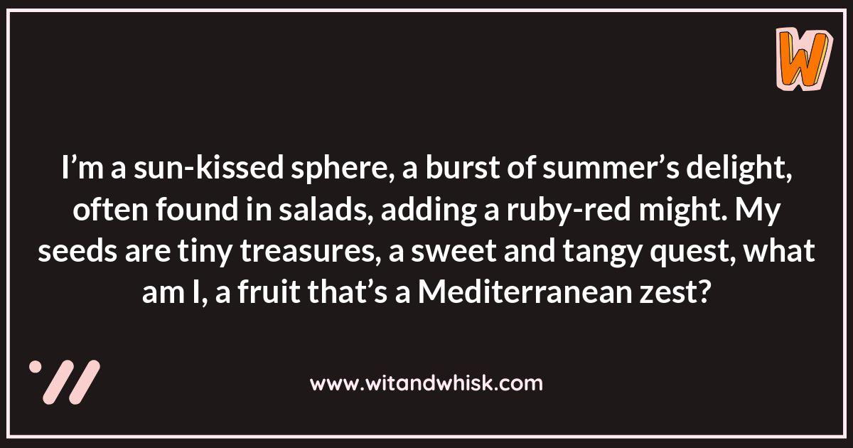 Mediterranean Food Riddles: Sweet and Savory Puzzles Mediterranean Food Riddles: Sweet and Savory Puzzles