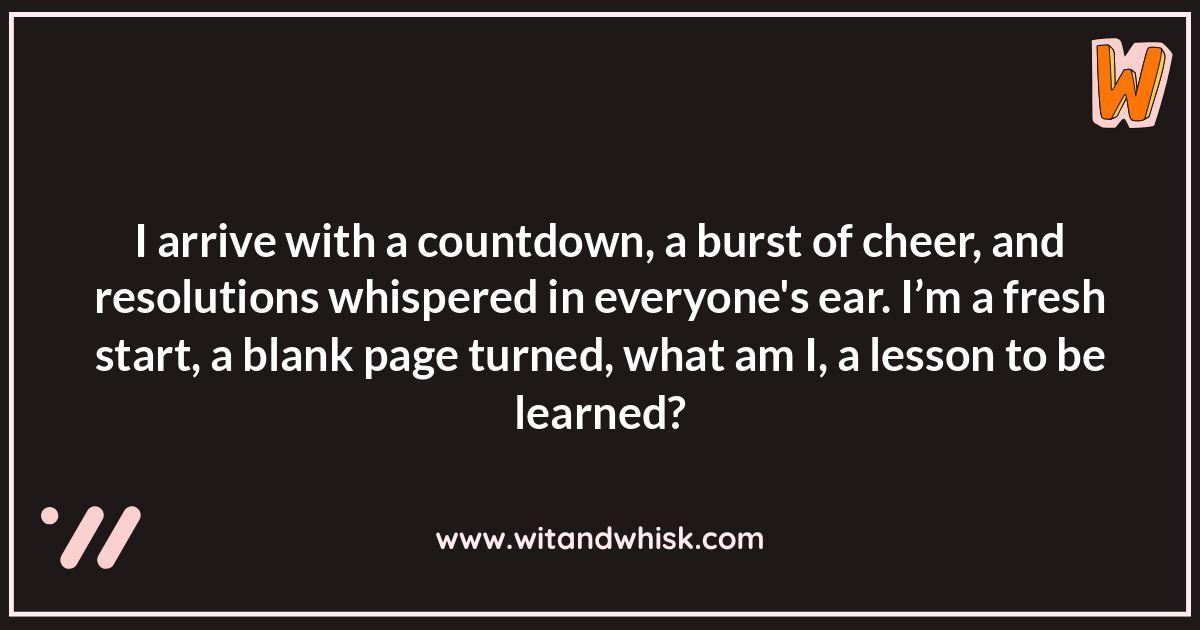 New Year Riddles: A Festive Brain Teaser New Year Riddles: A Festive Brain Teaser