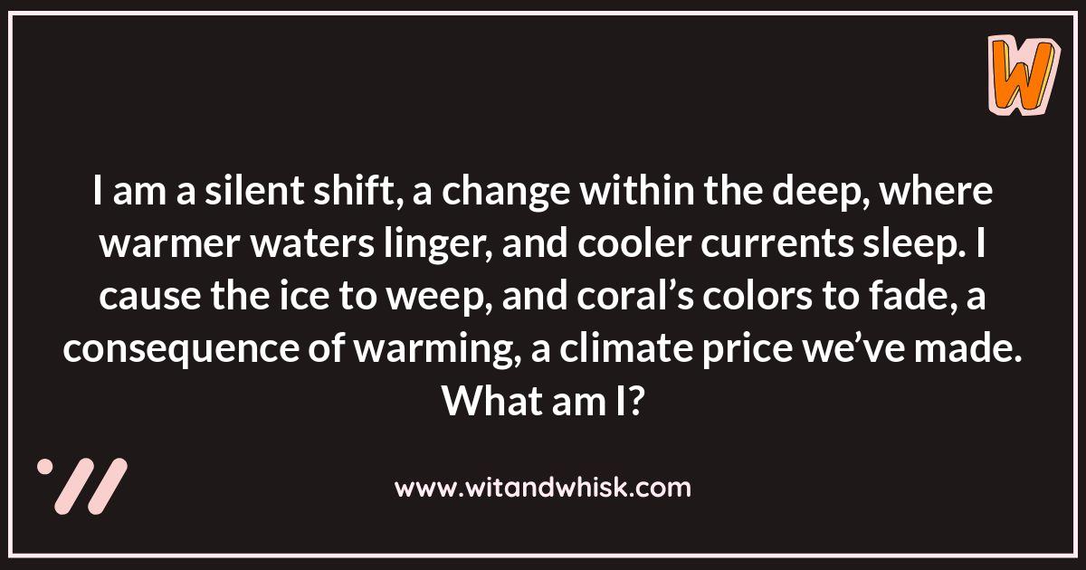 Oceanography Riddles: Climate Change and the Seas Oceanography Riddles: Climate Change and the Seas