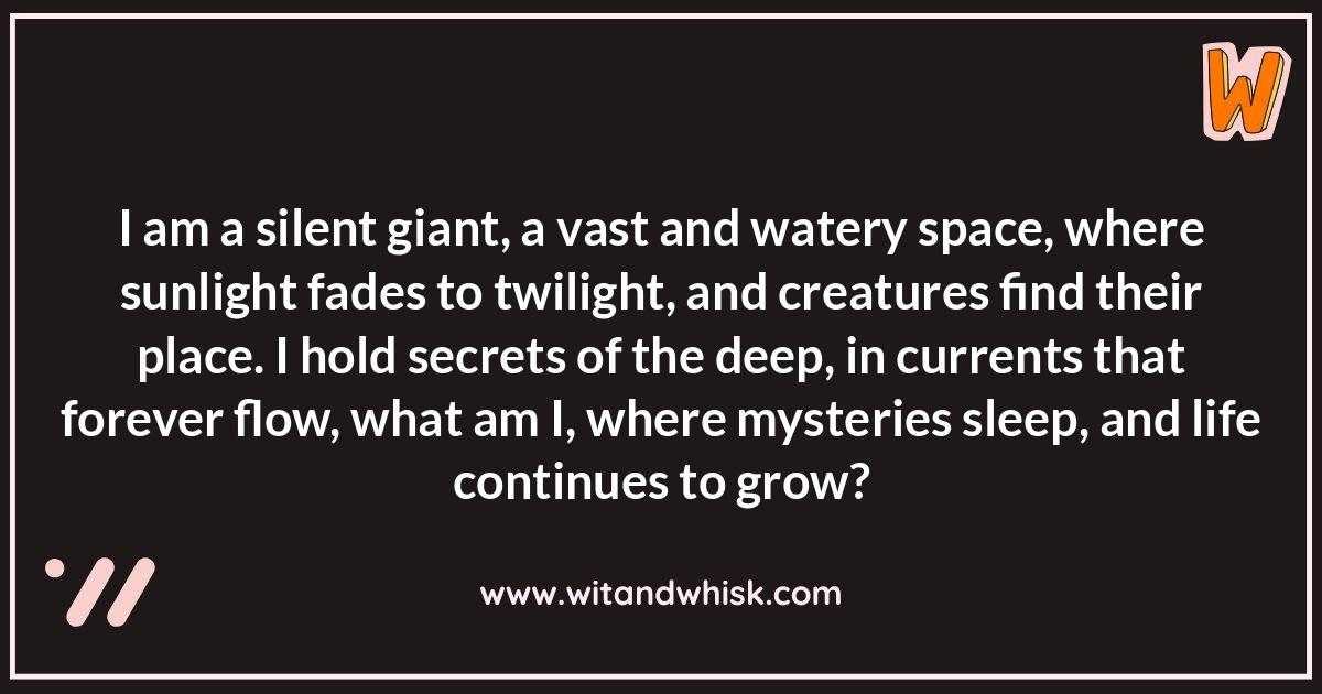Oceanography Riddles: The Mysteries of the Abyss Oceanography Riddles: The Mysteries of the Abyss