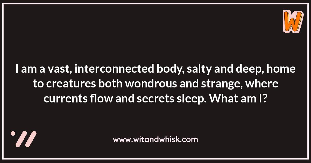 Oceanography Riddles: Unveiling Underwater Currents Oceanography Riddles: Unveiling Underwater Currents