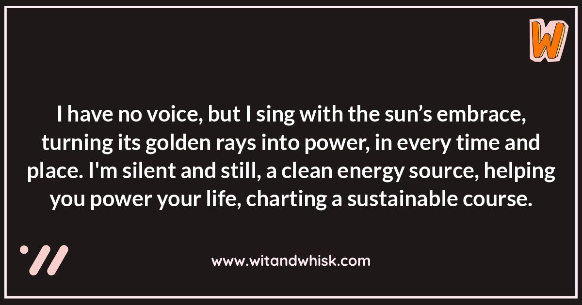 Renewable Energy Riddles: A Quiz for the Eco-Conscious Renewable Energy Riddles: A Quiz for the Eco-Conscious