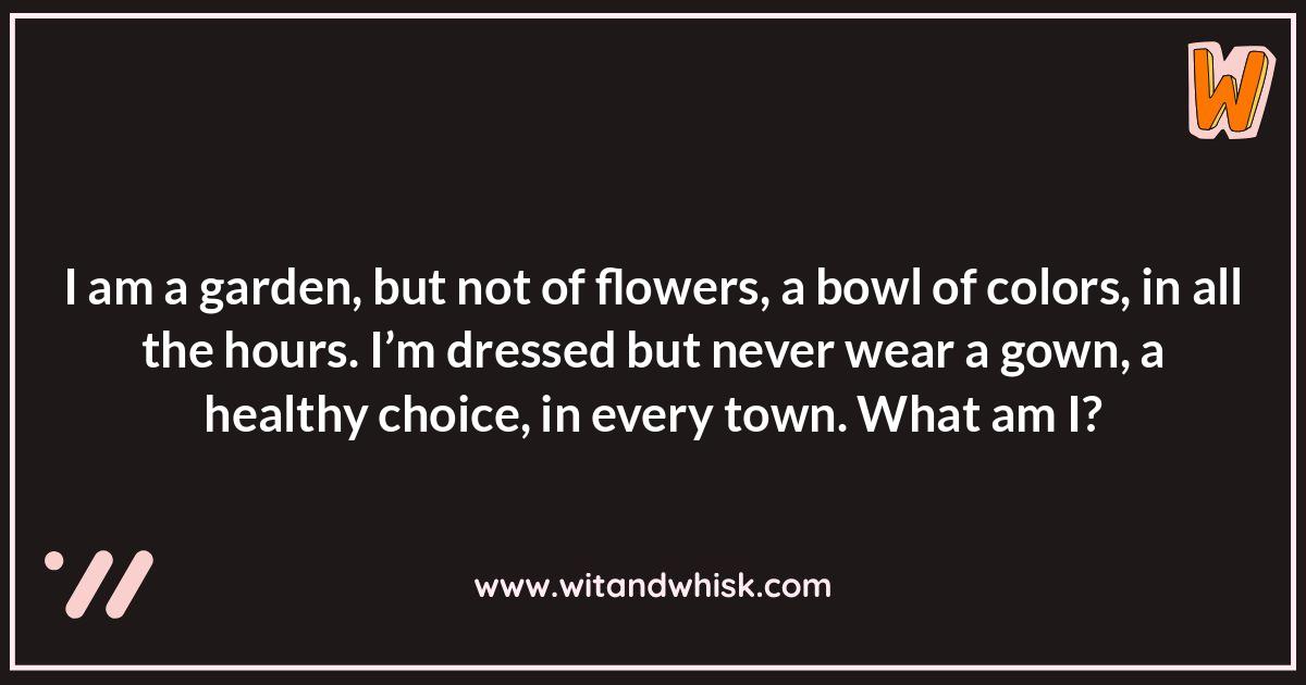 Salad Riddles: Dressing Up the Answers Salad Riddles: Dressing Up the Answers
