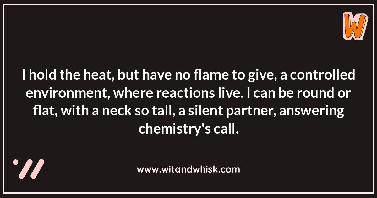 The Chemistry Conundrum: Chemical Apparatus Riddles The Chemistry Conundrum: Chemical Apparatus Riddles