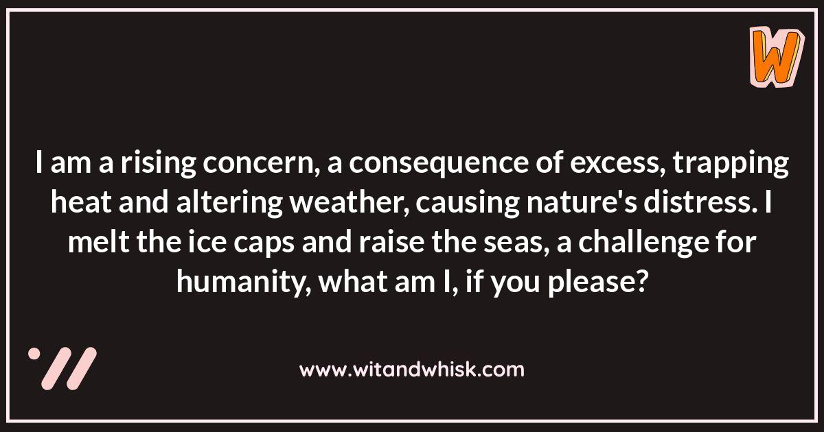 The Climate Conundrum: Environmental Science Riddles on Global Warming The Climate Conundrum: Environmental Science Riddles on Global Warming