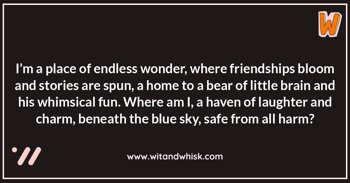 Winnie the Pooh riddles: Exploring the Hundred Acre Wood Winnie the Pooh riddles: Exploring the Hundred Acre Wood