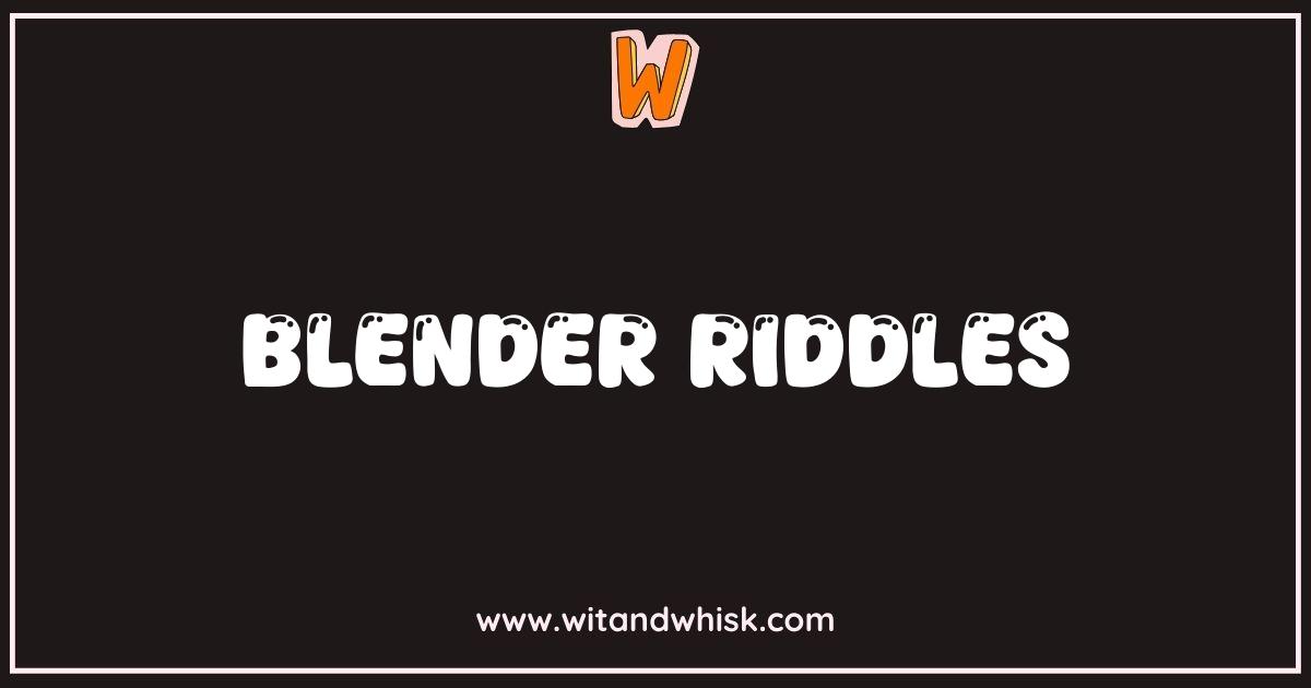 Best Blender Riddles Test Your D Modeling Skills Best Blender Riddles Test Your D Modeling Skills