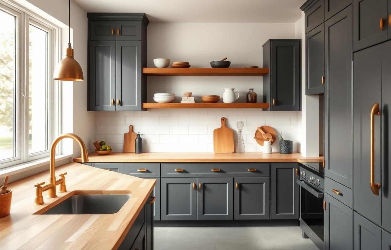 Charcoal Grey Color: Kitchen Design Ideas Charcoal Grey Kitchen Design: Modern cabinets, stylish countertops, & inspiring color schemes for a sleek, sophisticated kitchen remodel.