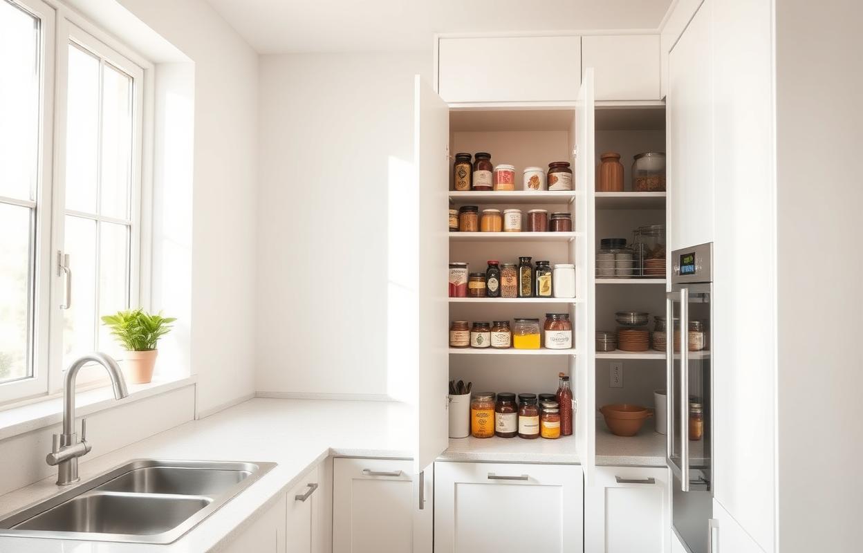 Corner Pantry Cabinet Ideas for Smart Kitchen Storage Corner pantry cabinet ideas for efficient kitchen storage. Maximize space with pull-out shelves & clever designs.