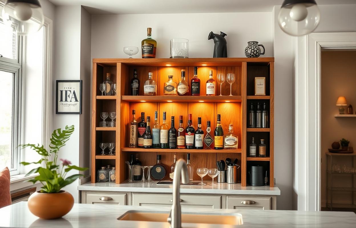 DIY Kitchen Bar Ideas: Build Your Own Home Bar DIY Kitchen Bar Ideas: Build a custom home bar. Creative home bar design and build inspiration for a unique kitchen space.