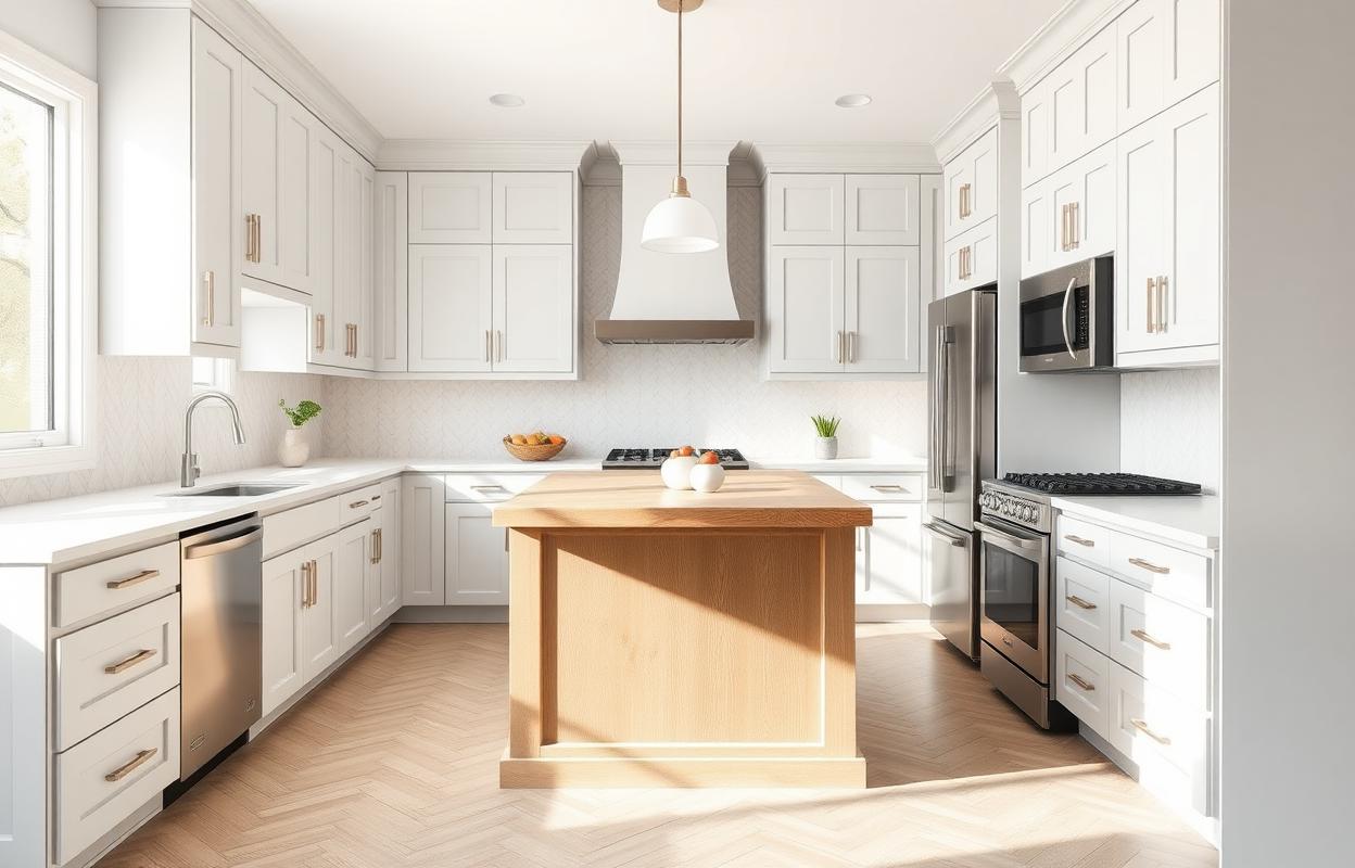 Gray and White Kitchen Ideas: Timeless Designs Gray and white kitchen: Timeless design ideas. Modern farmhouse kitchen with neutral color scheme inspiration. Gray Kitchen Ideas.