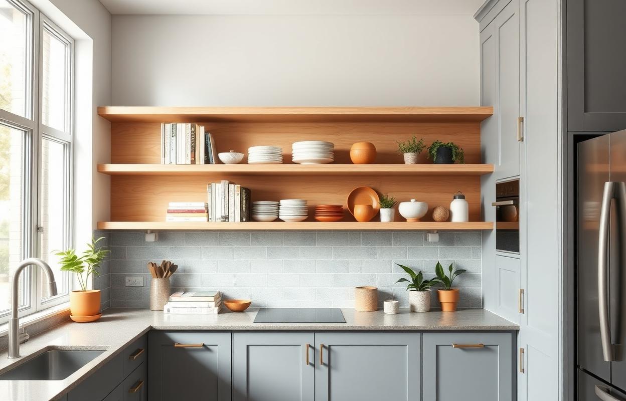Gray Kitchen Open Shelving: Design Ideas & Style Tips Gray kitchen open shelving ideas. Stylish storage, design inspiration & tips for modern kitchens with gray cabinets.