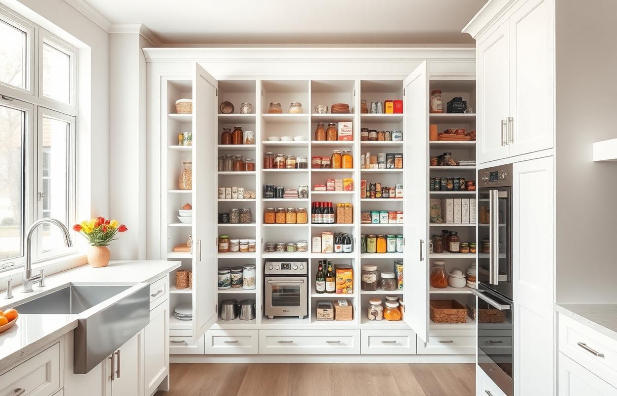 Maximize Kitchen Space: Tall Pantry Cabinet Ideas Tall pantry cabinet ideas for kitchen organization. Maximize storage space with vertical shelving solutions.