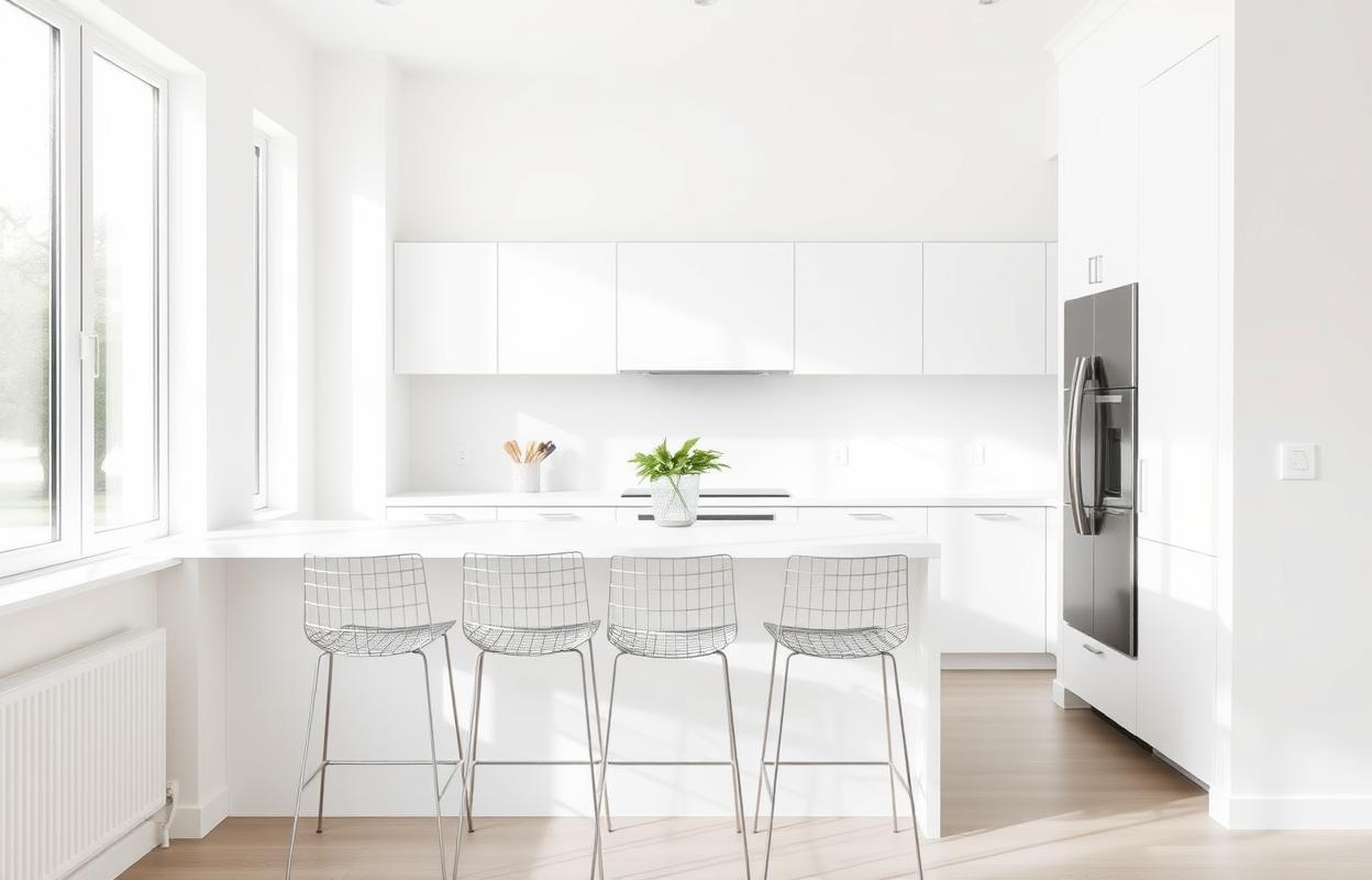 Minimalist Kitchen Bar Ideas: Simple & Chic Designs Minimalist kitchen bar ideas: Simple & chic design. Clean lines, modern bar stools, and clutter-free countertops.