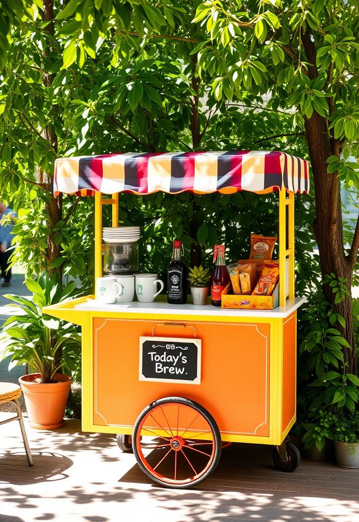Mobile Coffee Cart Ideas: Brighten Your Brew Bar Mobile coffee cart ideas header image. Brighten your brew bar with inspiration! Portable coffee business & cart design concepts.
