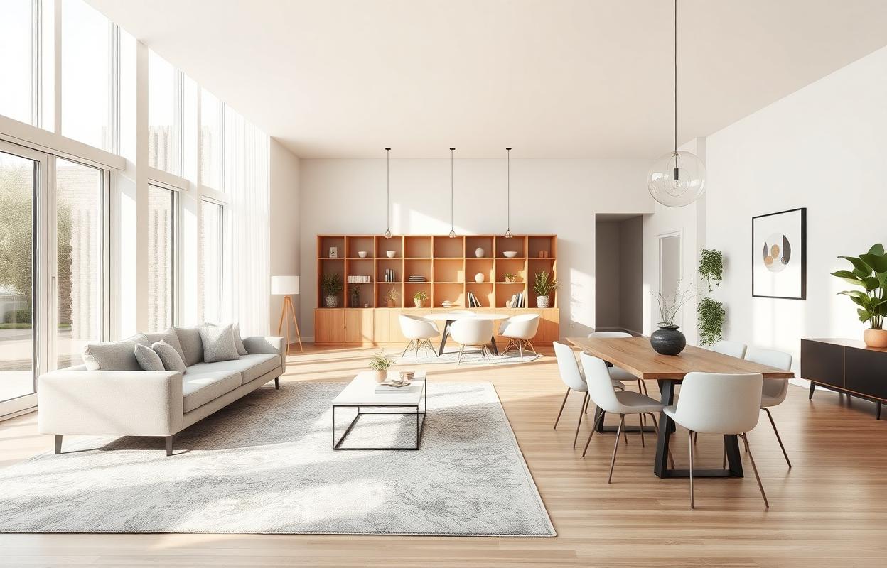 Open Concept Home Design: Tips & Ideas Open Concept Home Design: Modern open floor plan with living room, kitchen & dining area. Get inspiration & tips for your open concept remodel. Open kitchen living room layout.