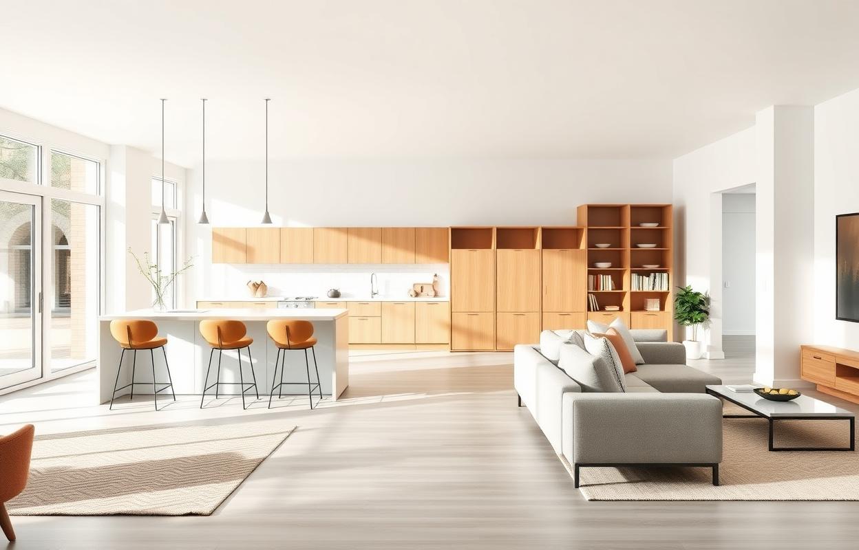 Open Concept Kitchen Living Room Layout Ideas: Design Tips Open concept kitchen living room: Design ideas for layouts, maximizing space, & creating flow. Modern, airy home design.