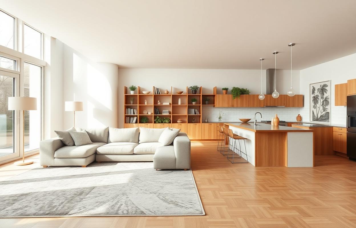 Open Concept Kitchen Living Room Zones: Design Tips Open concept kitchen living room design. Modern, airy living space. Layout ideas & design tips for seamless flow.