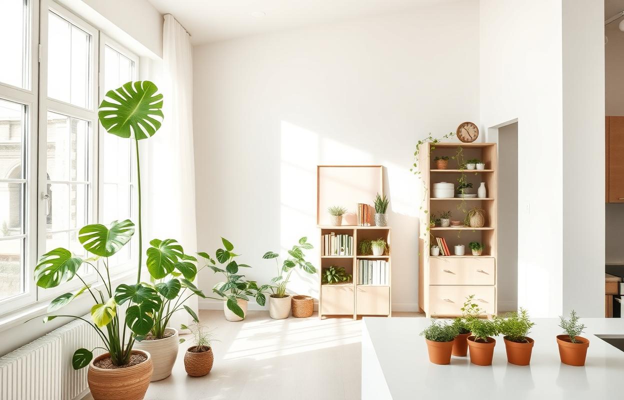 Open Kitchen Living Room Ideas: Decorating with Plants Open kitchen living room with plants. Plant decor ideas for a modern, airy living space. Bring nature indoors!
