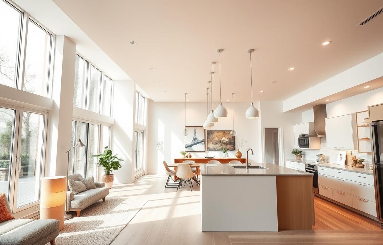 Open Kitchen Living Room Lighting: Bright Ideas & Tips Open kitchen living room lighting ideas. Brighten your combined space with these lighting tips for open concept homes.