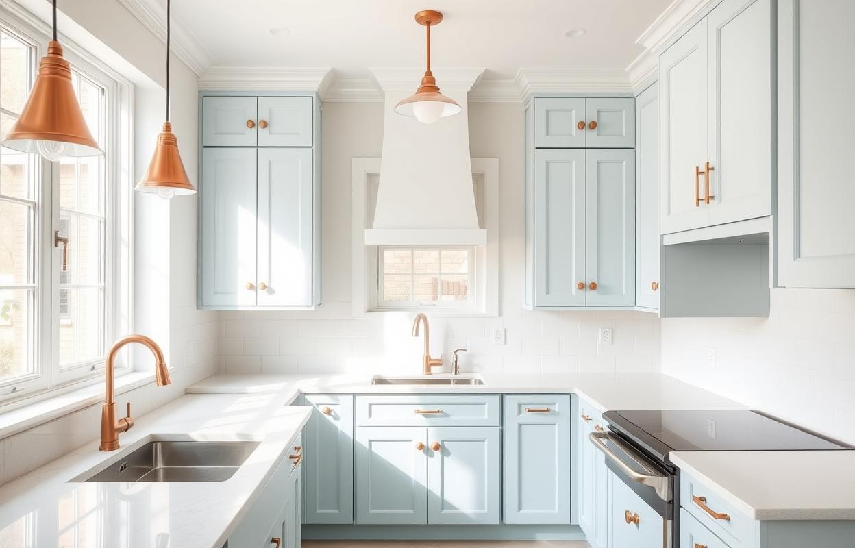 Pastel Blue Kitchen Ideas: Refreshing Design Tips Pastel blue kitchen ideas: Refreshing design inspiration featuring cabinets, countertops, & decor. Create a calming, stylish cooking space.