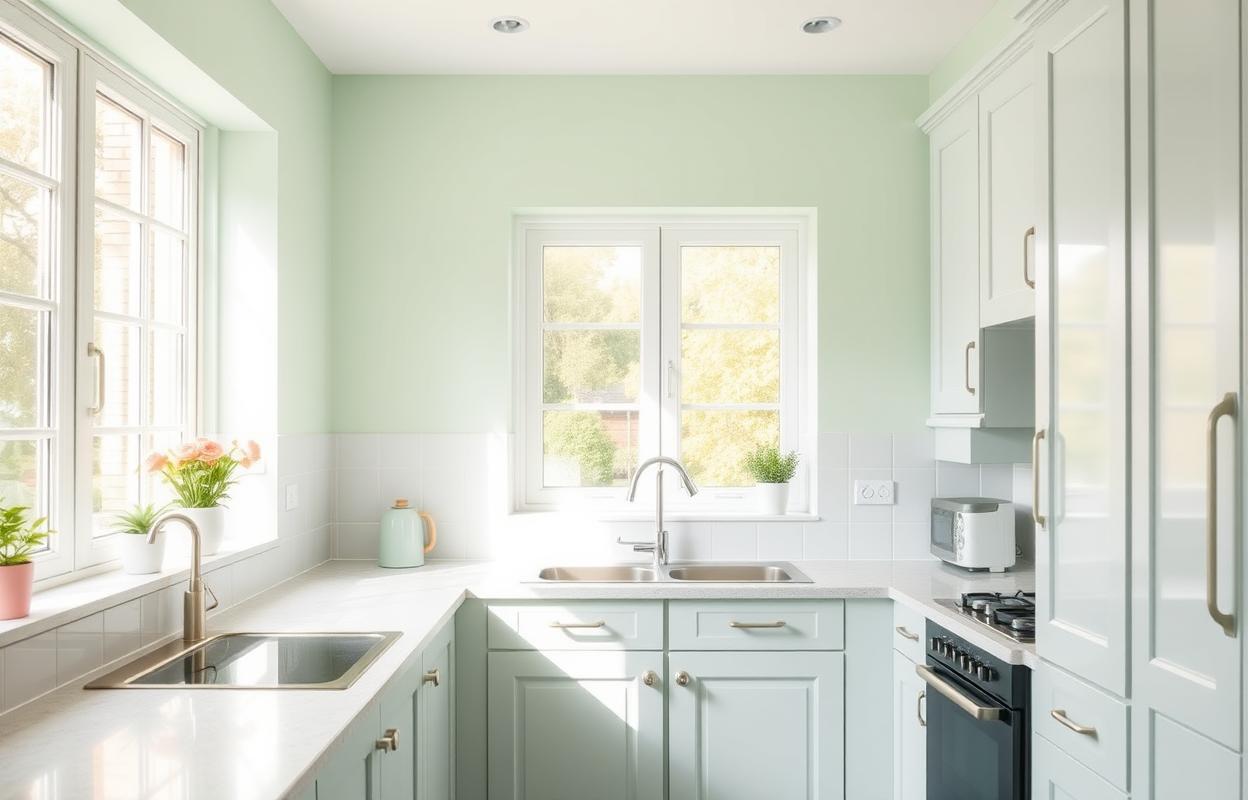Pastel Kitchen Colors: Light & Airy Design Ideas Pastel Kitchen Colors: Light and airy kitchen design. Inspiration for pastel cabinets, walls, and decor. Soft, calming kitchen ideas.