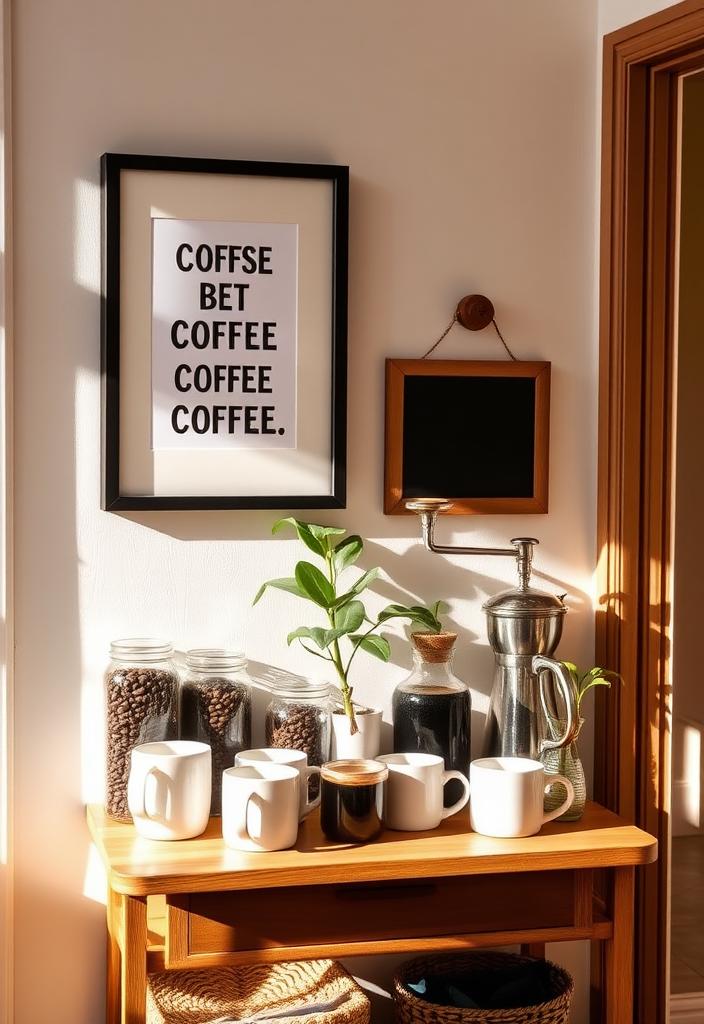 Personalized Coffee Bar: Custom Wall Art Ideas Personalized Coffee Bar Wall Art: Custom decor ideas for a unique home coffee station. Shop creative prints and signs!