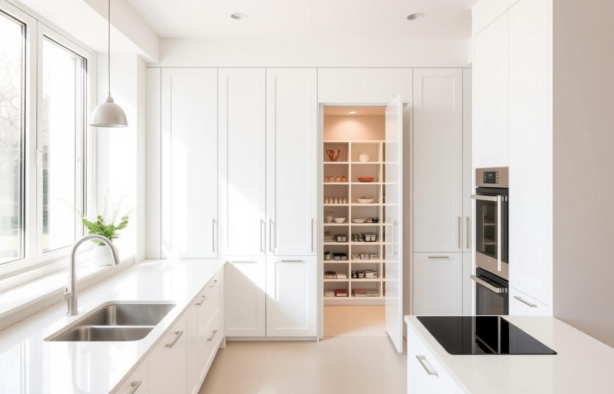 Recessed Pantry Cabinets: Achieve a Seamless Kitchen Design Recessed pantry cabinets create a seamless, modern kitchen. Maximize space & achieve a streamlined design. #pantry #kitchencabinets