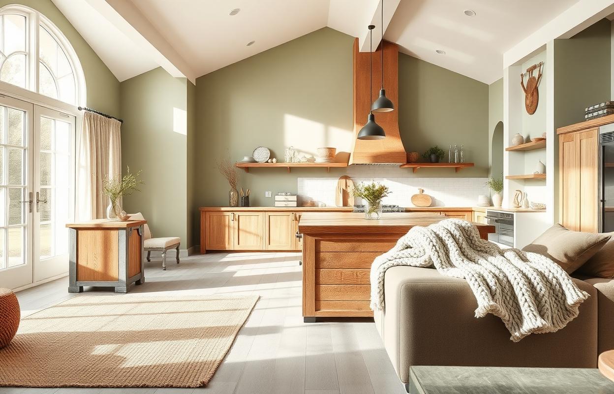 Rustic Open Concept Kitchen Living Room Ideas Rustic open concept kitchen living room. Warm, inviting design with natural wood, stone accents, and spacious layout ideas.