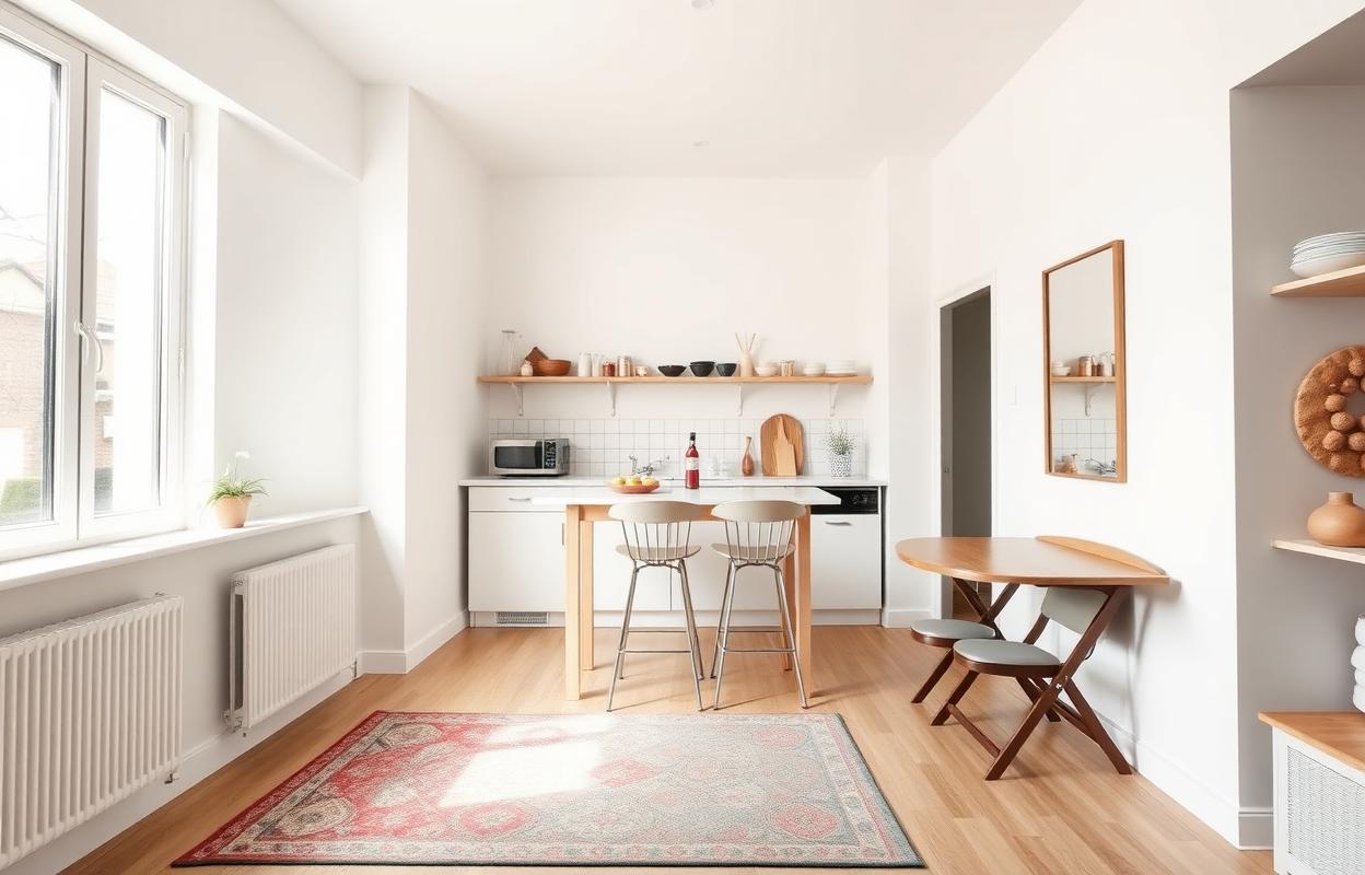 Small Apartment Kitchen & Dining Room Design Tips Small apartment kitchen & dining design. Maximize space, clever storage, & stylish solutions for compact living. Inspiring layouts & decor.