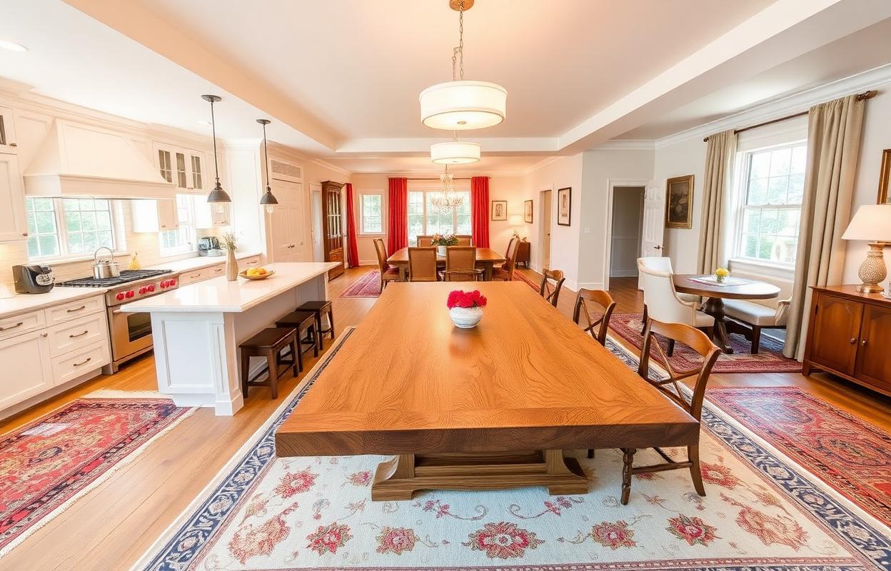 Spacious Kitchen & Dining Area Designs Spacious kitchen dining area designs. Open concept layouts for modern homes. Kitchen & dining room inspiration for seamless living.