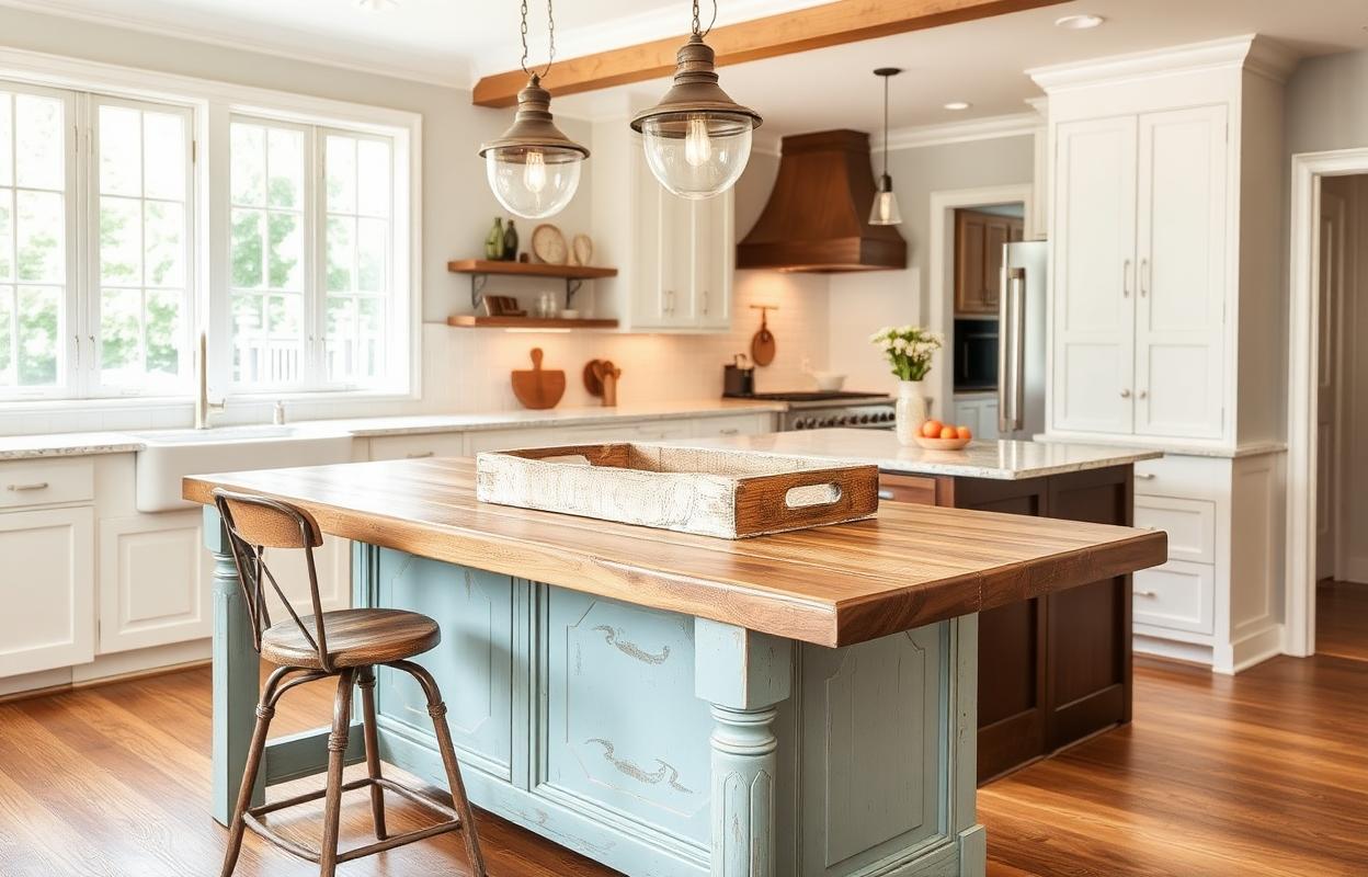 Vintage Kitchen Island Ideas: Add Old-World Charm Vintage kitchen island ideas: Rustic wood island, antique details. Old-world charm for your kitchen renovation.